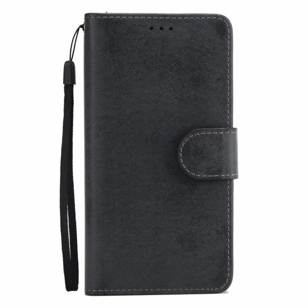 Suede magnetisk deksel til iPhone XS Max med magnetlås. Black one size