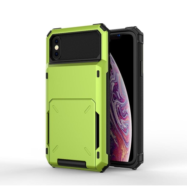 Shockproof Rugged Case Cover till Iphone XR Grön