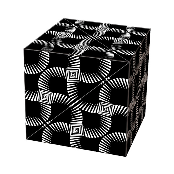 Magic Cube Magnetisk kube - Skap 3D-kunst & Reduser Stress Black
