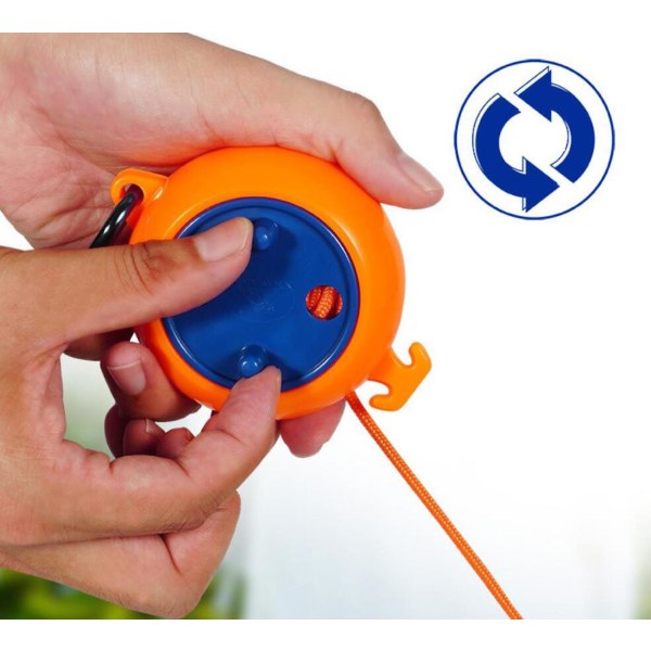 FlexiLine - 10m uttrekkbar vaskesnor Orange one size