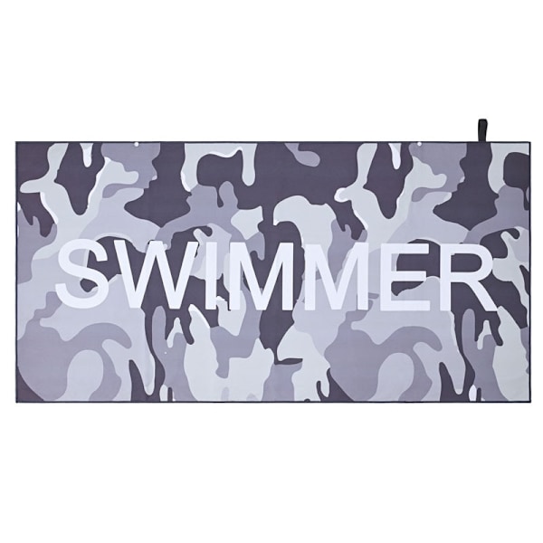 Hurtigtørkende Strandhåndkle i Mikrofiber – 150x70 cm Swimmer - Grey