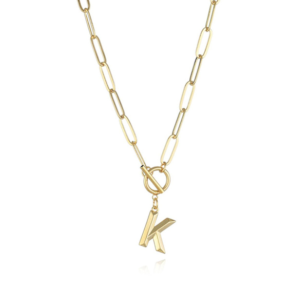 Ketju kirjaimella A-Z Gold one size