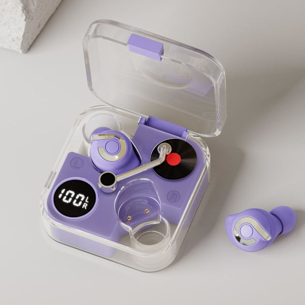 RetroVinyl™ TWS Bluetooth Hörlurar Svart one size