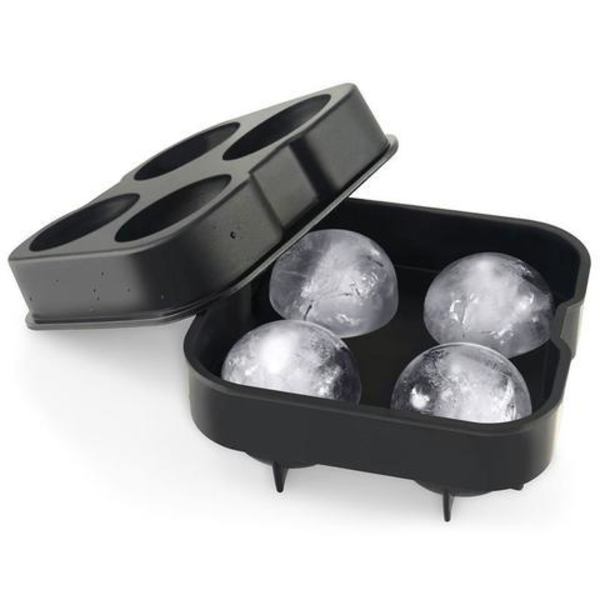Stor isform diamant eller rund Svart one size