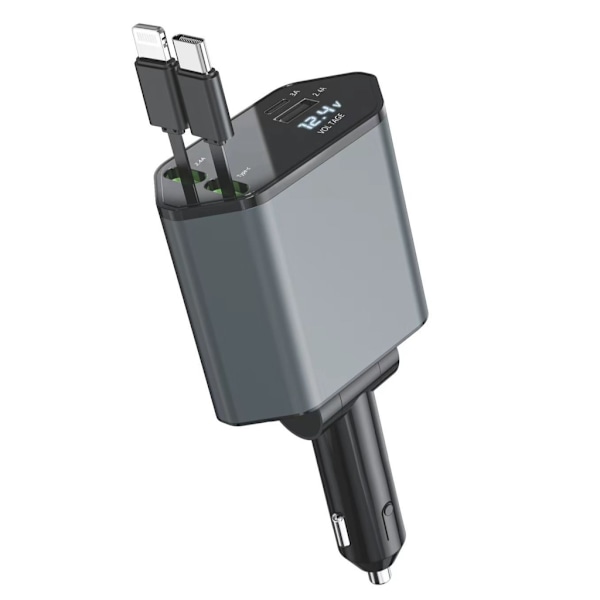 C1 Billader – USB, Type-C & Hurtiglading opptil 120W Black