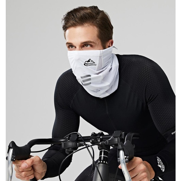 2 x Multifunktionell Kylande Cykelmask multifärg one size