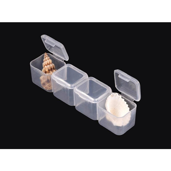 Kompakt opbevaringsboks med 28 pladser Transparent one size
