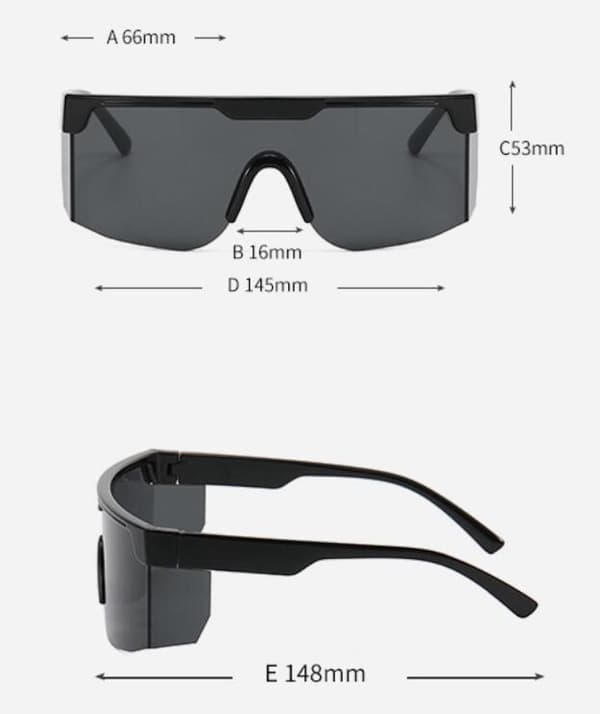 Solara Shades Square solglasögon Svart one size