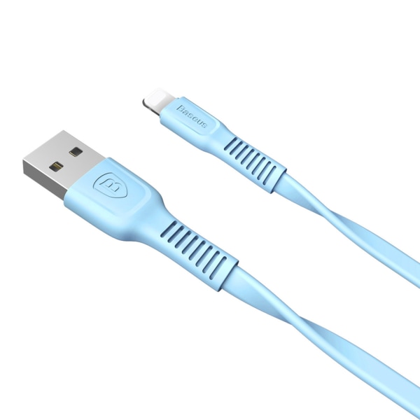 Baseus Tough Micro -USB 1m - Blå Blue one size