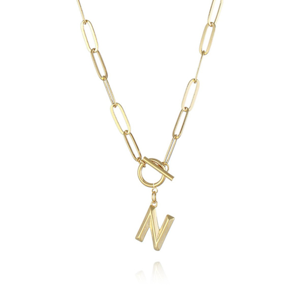 Ketju kirjaimella A-Z Gold one size