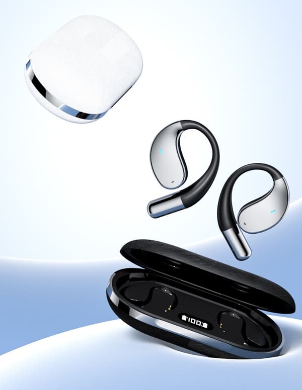 TWS Earbuds med AI-oversættelse & 60H Batteritid Black