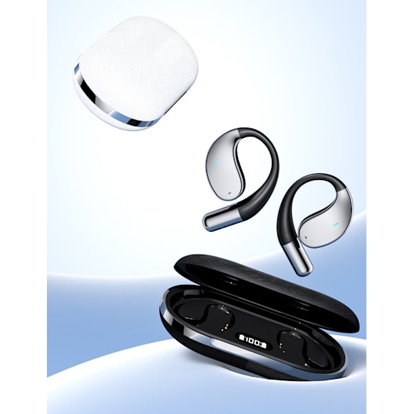 TWS ørepropper med AI-oversettelse og 60 timers batteritid Black