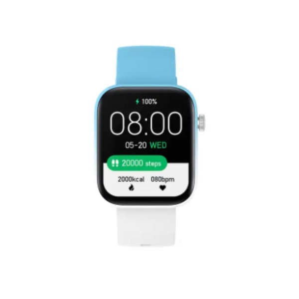 Stilfull 1,8-tums Smartwatch med Avancerade Funktioner Vit one size