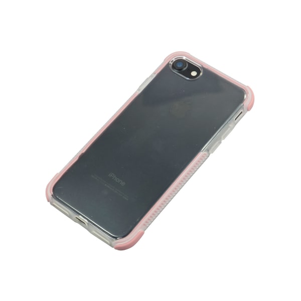 TPU skal för iPhone med färgade kanter iPhone 6 +2skärmskydd Rosa