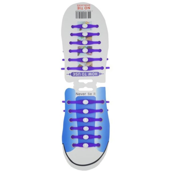 Smart sko snøring i silikon 2-pack MultiColor one size