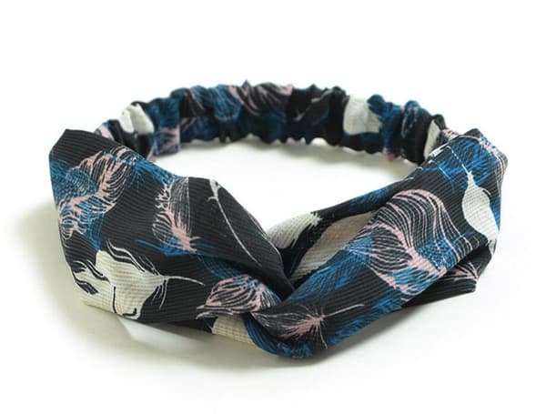 Elastiskt Hårband med Twist Knut - Stilfullt och Bekvämt MultiColor one size