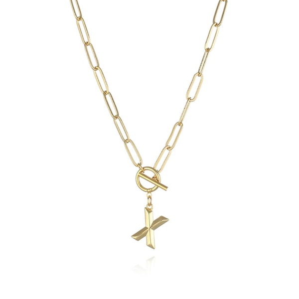 Ketju kirjaimella A-Z Gold one size