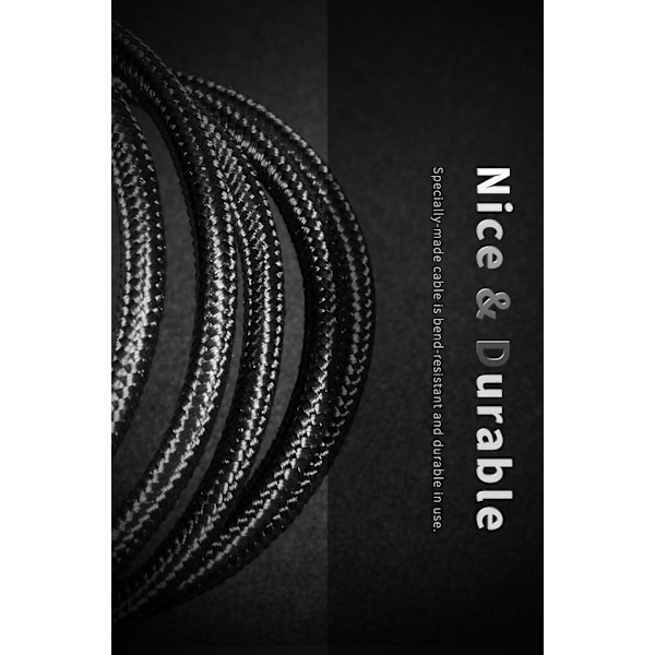 ROCK Hi-Tensile USB-C kabel 1m Black