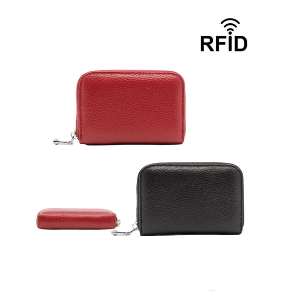 RFID Læder Pung - Beskyttelse & Stil i Kompakt Format Black