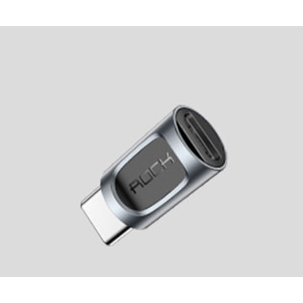 ROCK Micro-USB -&gt; USB-C adapter Black one size