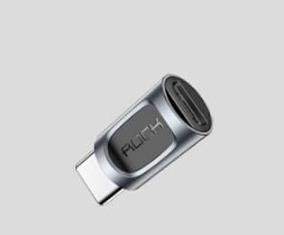 ROCK Micro-USB -> USB-C adapter Svart one size