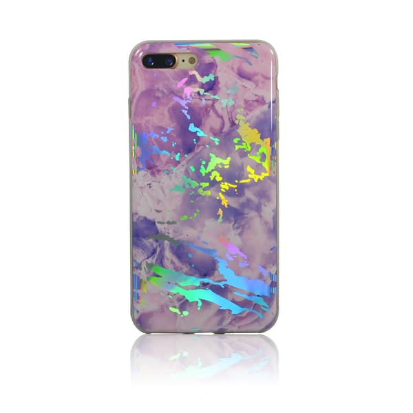 Laser marmordeksel for iPhone 7+/8+ Black