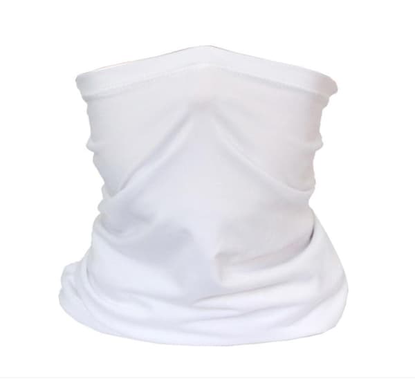 Multifunktionell Bandana med Filterficka White one size