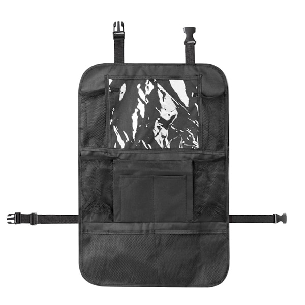 Bilsæderygsæk – Back Seat Organizer i Slidstærkt Materiale Black