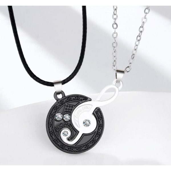 Vennskapskjede "Music Note" - Elegant og unikt design Black one size