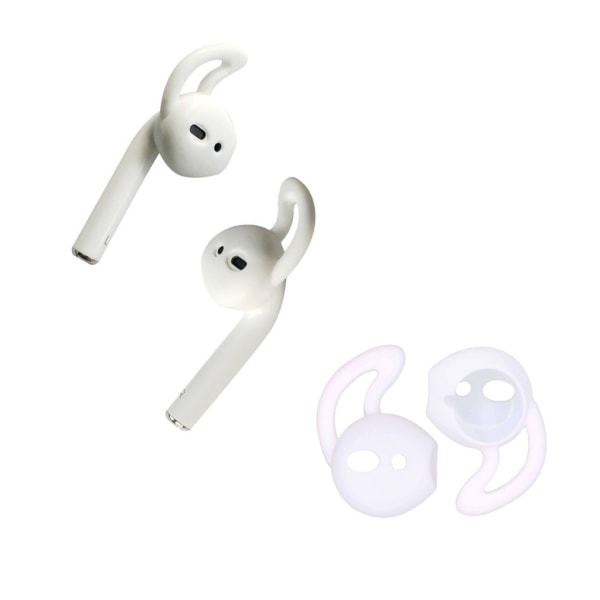 Silikonikoukut Apple AirPods/EarPods -kuulokkeille White