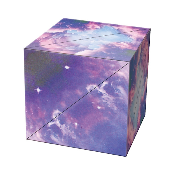 Magic Cube Magnetisk Kub - Skapa 3D Konst & Minska Stress Svart