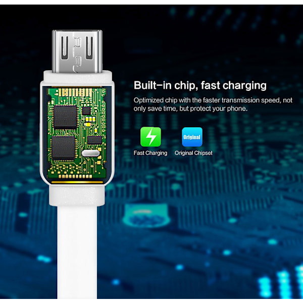 ROCK Original Micro-USB kabel 1m White
