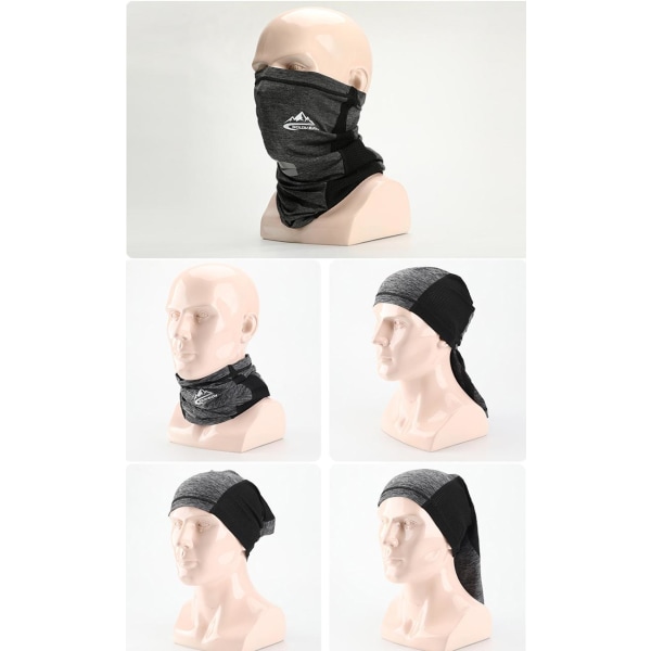 Multifunktionell Kylande Cykelmask Black one size