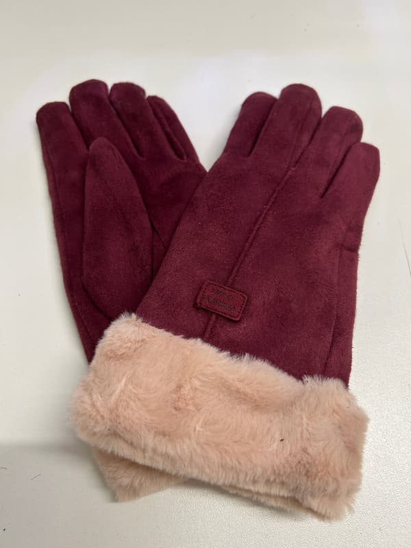 Damhandskar med Touchscreen Teknik Red one size