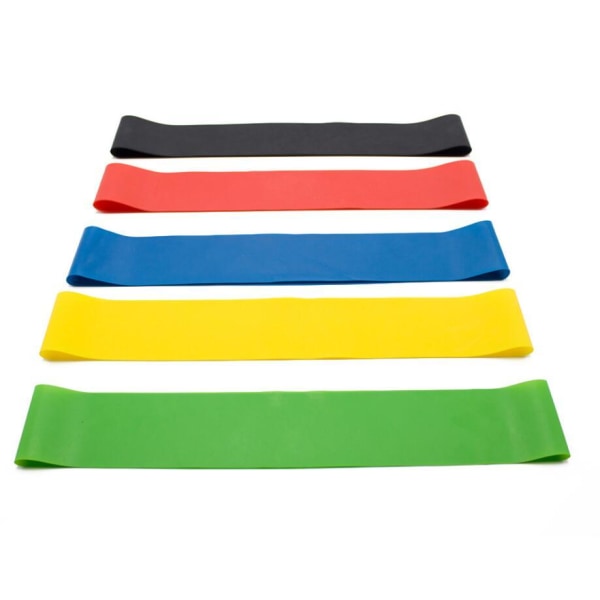 Regelmæssigt træningsbånd 5-pack Multicolor one size