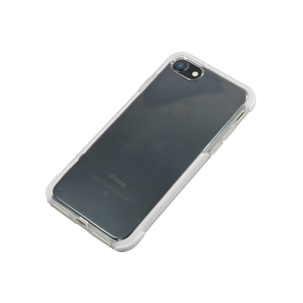 TPU skal för iPhone med färgade kanter iPhone 6 +2skärmskydd Svart