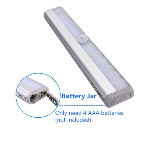LED lampe med bevægelsessensor White one size