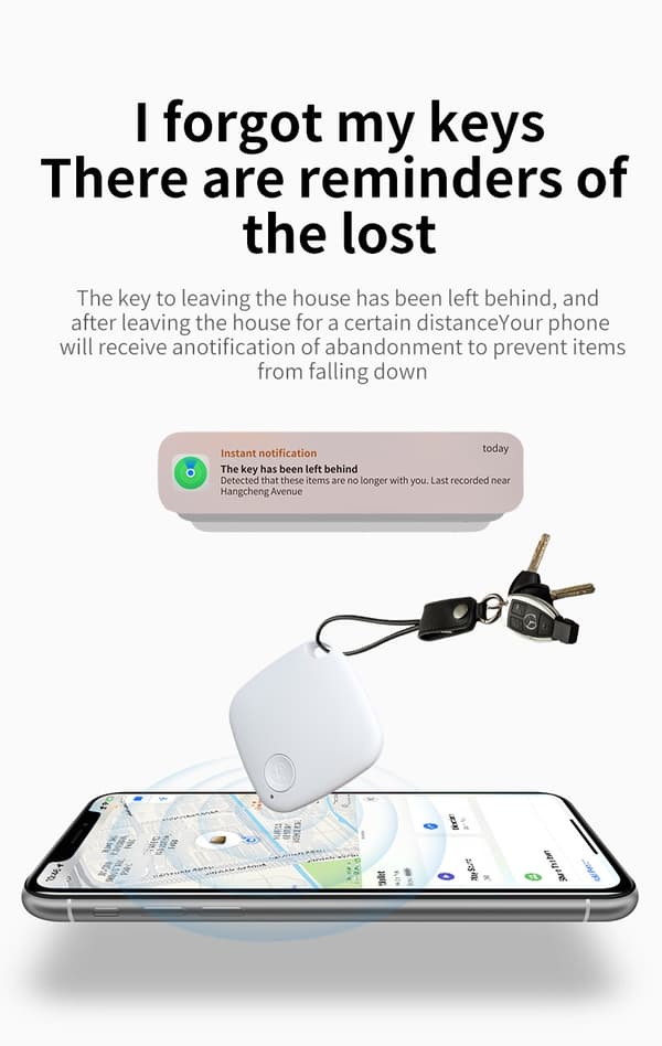 SafeTrak X - Smart tracker for Apple Find My Black