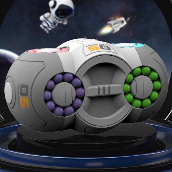 8-sivuinen Taikapalapallopeli – Luova ja Rentouttava Fidget-lelu Grey