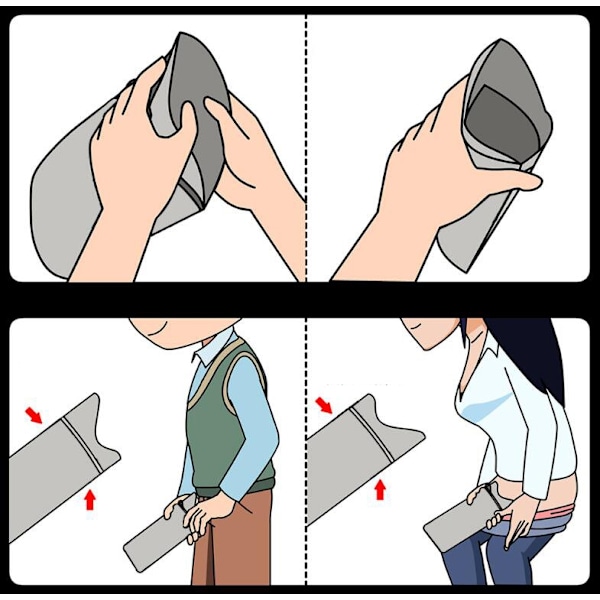 Hätävirtsa- ja Oksennuspussi - 700ml Kertakäyttöinen Unisex