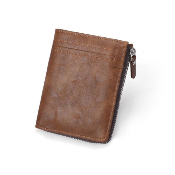 RFID-suojattu vetoketjullinen lompakko 'Zip Wallet' Brown one size