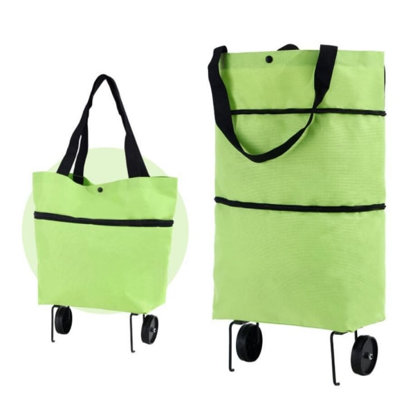 Shopping väska med hjul Grön one size