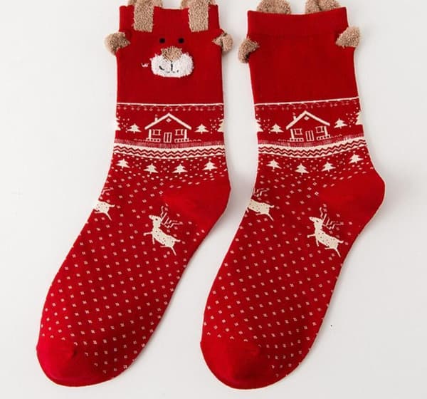Julstrumpor Vin, röd one size