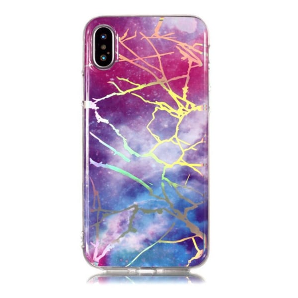 Laser marmordeksel for iPhone X/Xs Multicolor