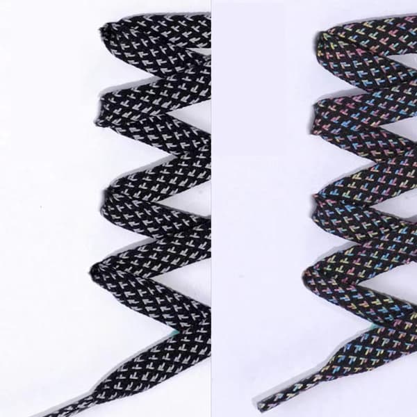 Reflekterande Skosnören - 2-Pack för Ökad Synlighet MultiColor one size