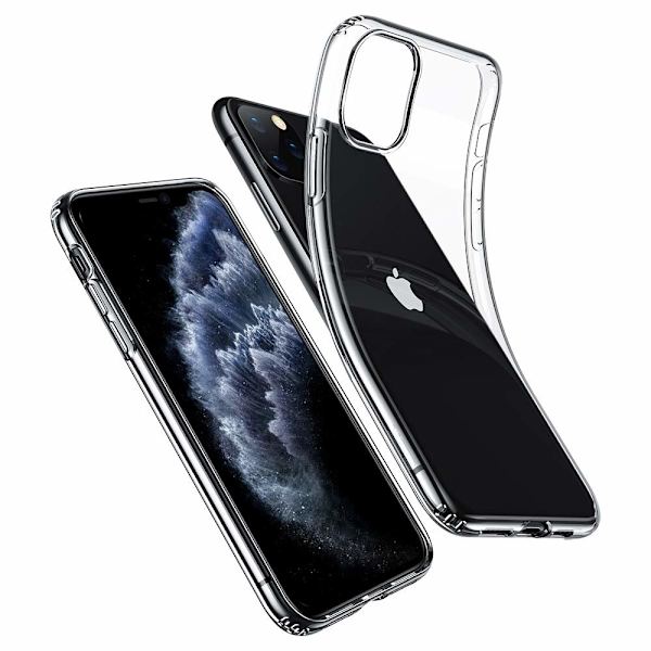 Fullt cover gjennomsiktig TPU deksel til iPhone Transparent