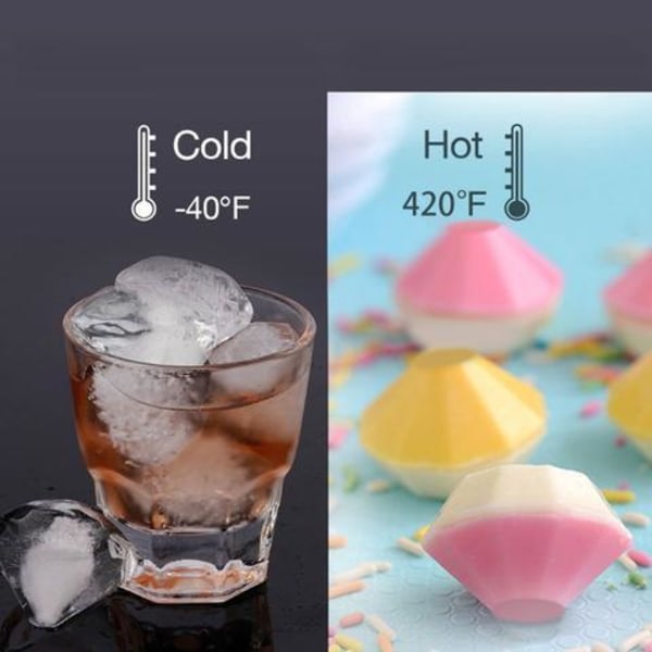 Ball Or Diamond Shape Ice Cube Tray Black one size