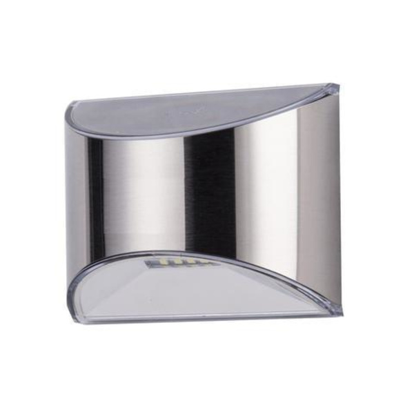 Solen drevet utendørs vegglampe Silver one size