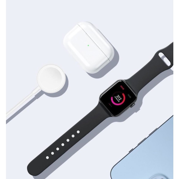 Apple Watch Magnetisk Laddkabel med USB-C Vit one size