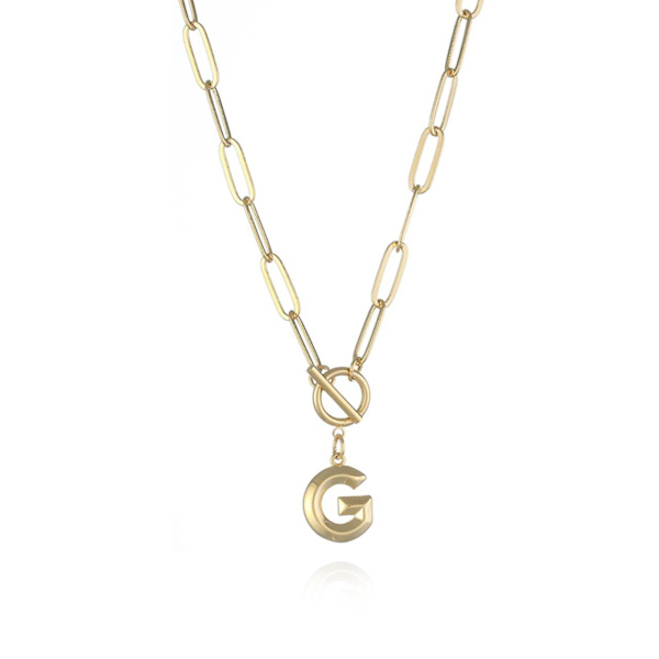 Ketju kirjaimella A-Z Gold one size